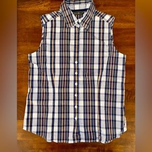 Eddie Bauer sleeveless stripe top